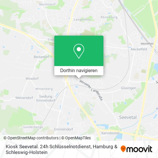 Kiosk Seevetal. 24h Schlüsselnotdienst Karte