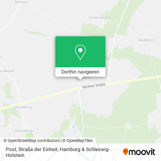 Post, Straße der Einheit Karte
