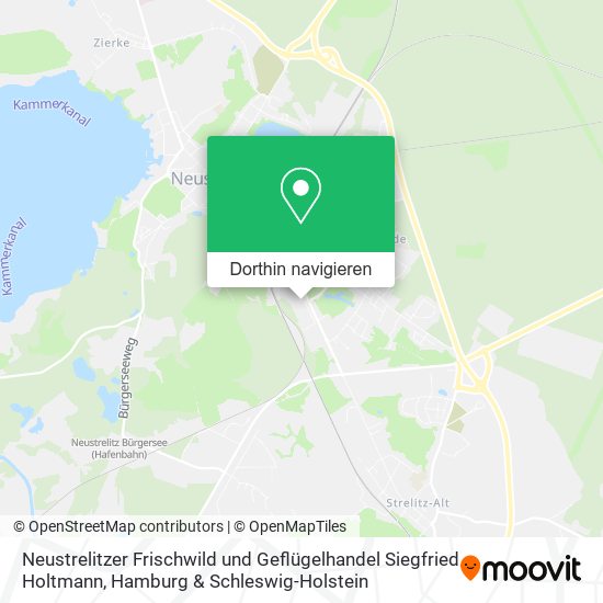 Neustrelitzer Frischwild und Geflügelhandel Siegfried Holtmann Karte