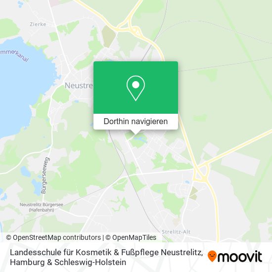 Landesschule für Kosmetik & Fußpflege Neustrelitz Karte