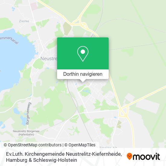 Ev.Luth. Kirchengemeinde Neustrelitz-Kiefernheide Karte