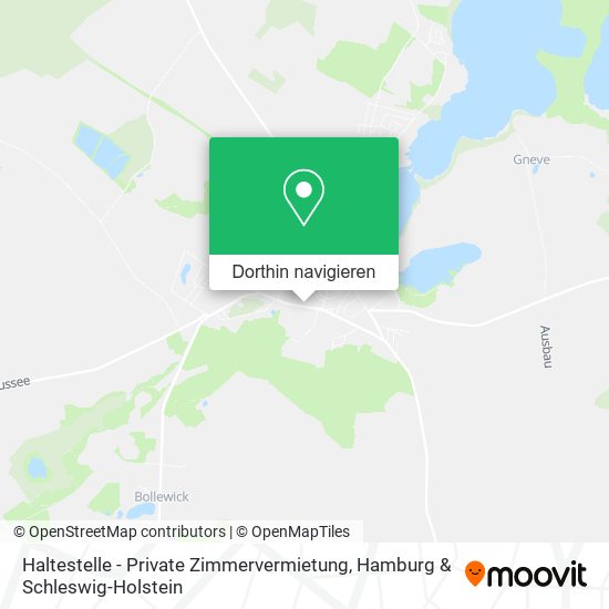 Haltestelle - Private Zimmervermietung Karte
