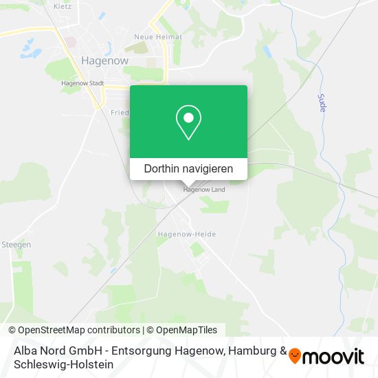 Alba Nord GmbH - Entsorgung Hagenow Karte