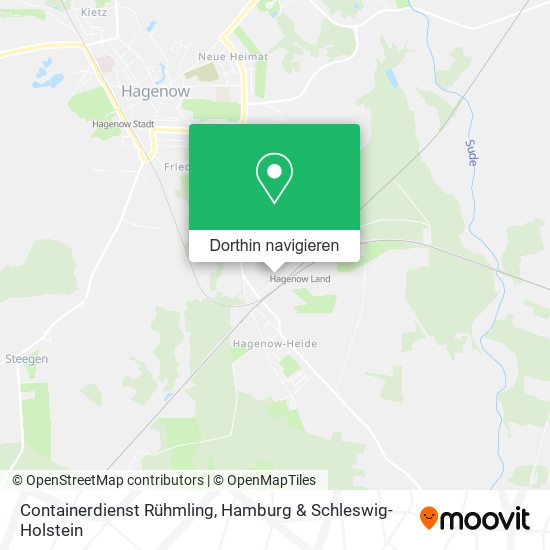 Containerdienst Rühmling Karte