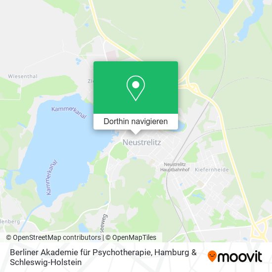 Berliner Akademie für Psychotherapie Karte