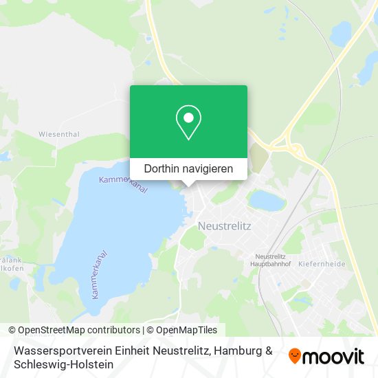 Wassersportverein Einheit Neustrelitz Karte