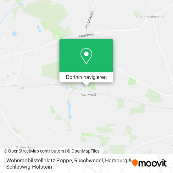 Wohnmobilstellplatz Poppe, Ruschwedel Karte