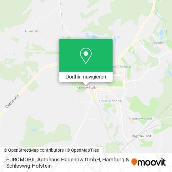 EUROMOBIL Autohaus Hagenow GmbH Karte