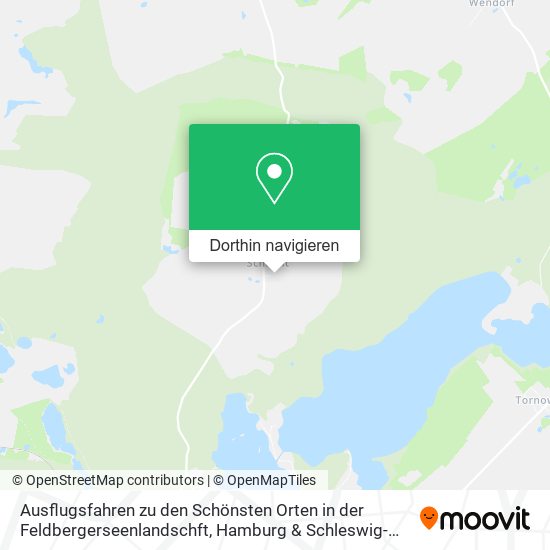 Ausflugsfahren zu den Schönsten Orten in der Feldbergerseenlandschft Karte