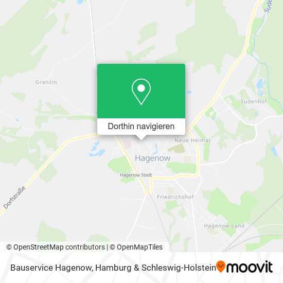 Bauservice Hagenow Karte