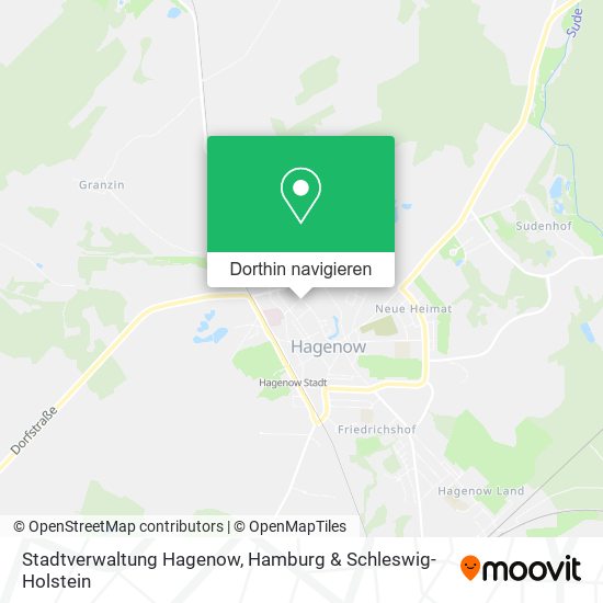 Stadtverwaltung Hagenow Karte