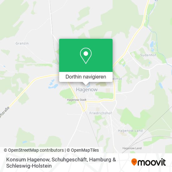 Konsum Hagenow, Schuhgeschäft Karte