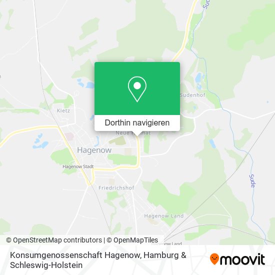 Konsumgenossenschaft Hagenow Karte