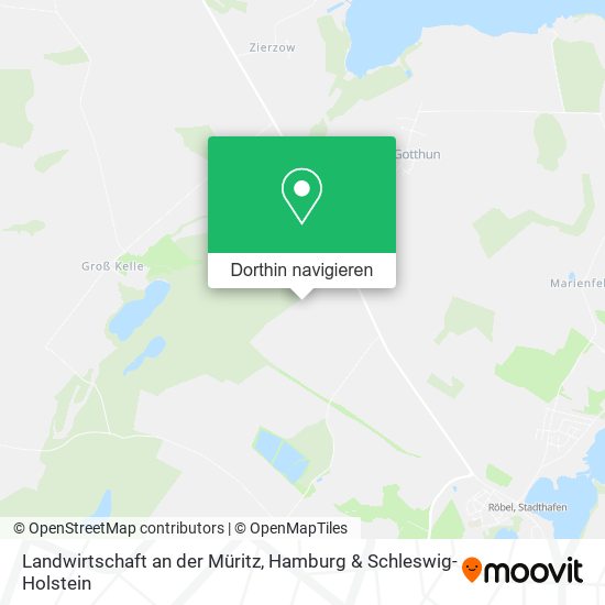 Landwirtschaft an der Müritz Karte