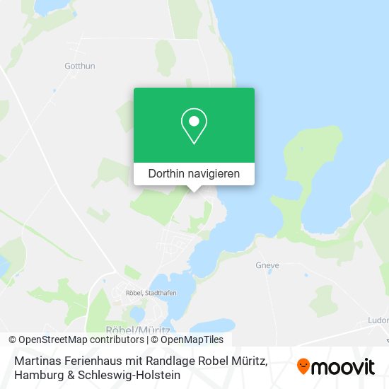 Martinas Ferienhaus mit Randlage Robel Müritz Karte