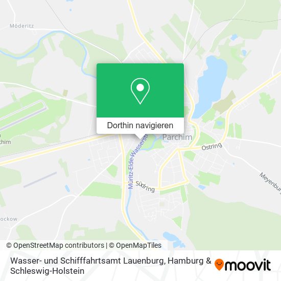 Wasser- und Schifffahrtsamt Lauenburg Karte