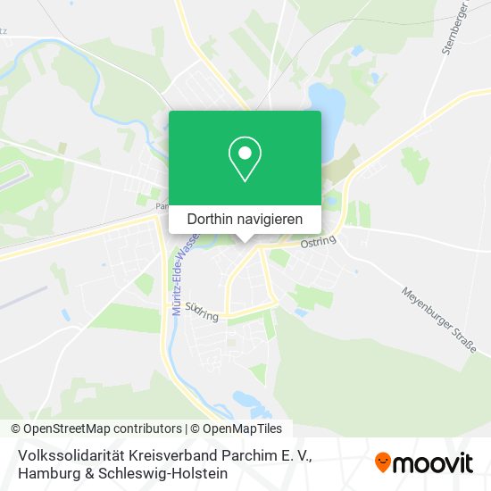 Volkssolidarität Kreisverband Parchim E. V. Karte