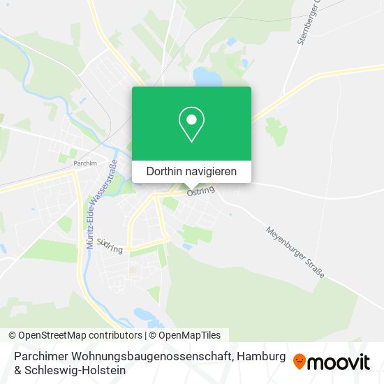 Parchimer Wohnungsbaugenossenschaft Karte