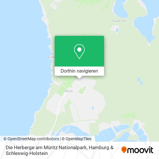 Die Herberge am Müritz Nationalpark Karte