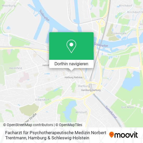 Facharzt für Psychotherapeutische Medizin Norbert Trentmann Karte