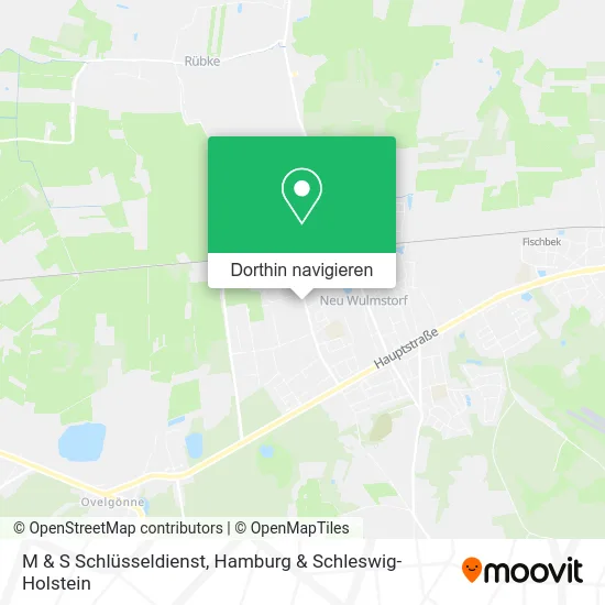 M & S Schlüsseldienst Karte