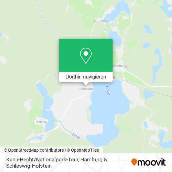 Kanu-Hecht/Nationalpark-Tour Karte