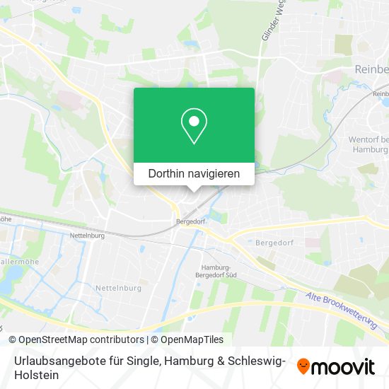 Urlaubsangebote für Single Karte