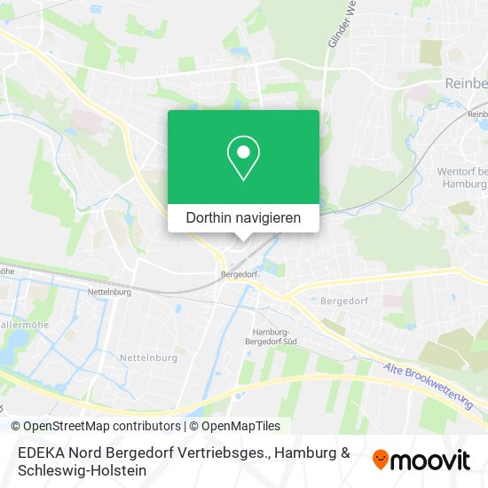 EDEKA Nord Bergedorf Vertriebsges. Karte