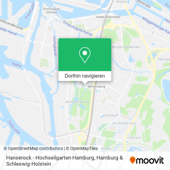 Hanserock - Hochseilgarten Hamburg Karte