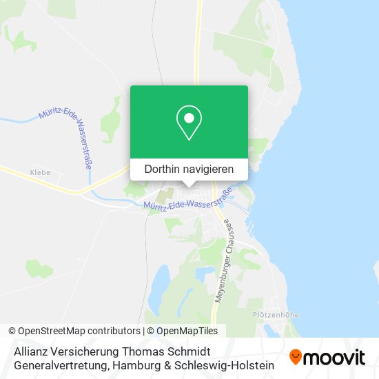 Allianz Versicherung Thomas Schmidt Generalvertretung Karte