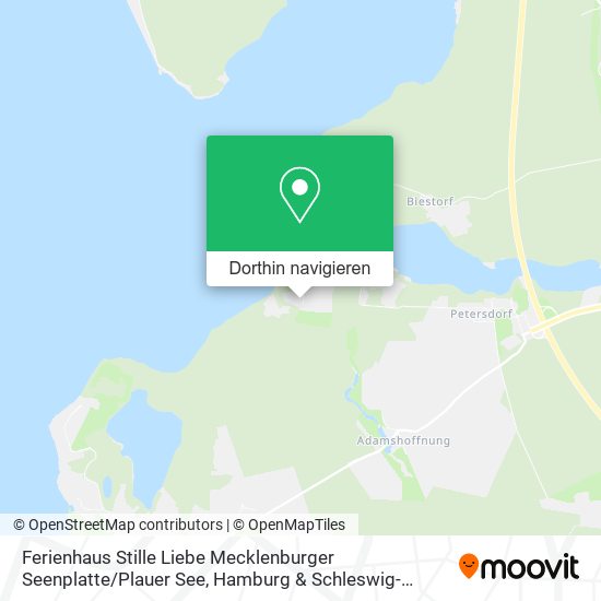 Ferienhaus Stille Liebe Mecklenburger Seenplatte / Plauer See Karte