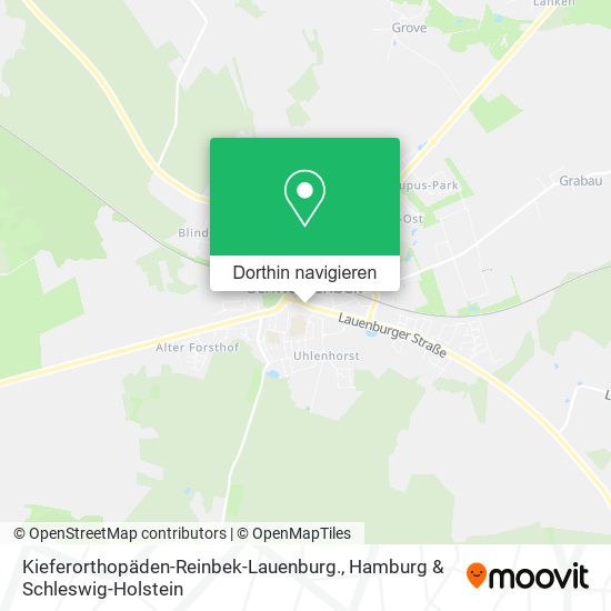 Kieferorthopäden-Reinbek-Lauenburg. Karte