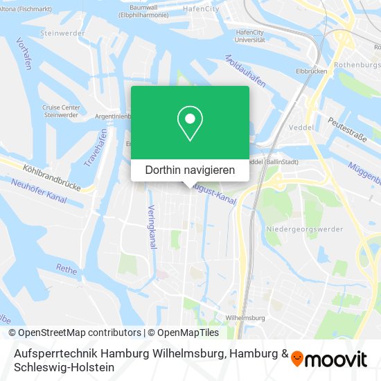 Aufsperrtechnik Hamburg Wilhelmsburg Karte