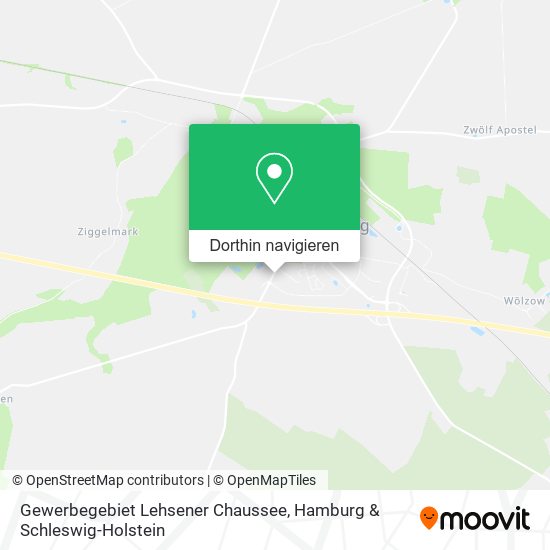 Gewerbegebiet Lehsener Chaussee Karte