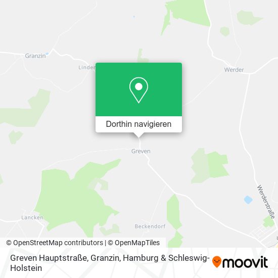 Greven Hauptstraße, Granzin Karte