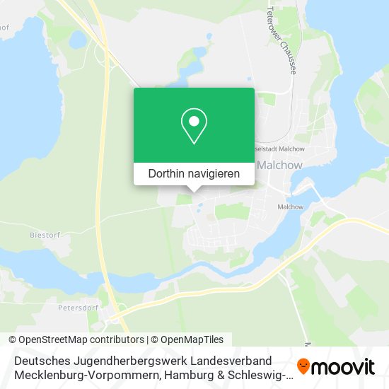 Deutsches Jugendherbergswerk Landesverband Mecklenburg-Vorpommern Karte