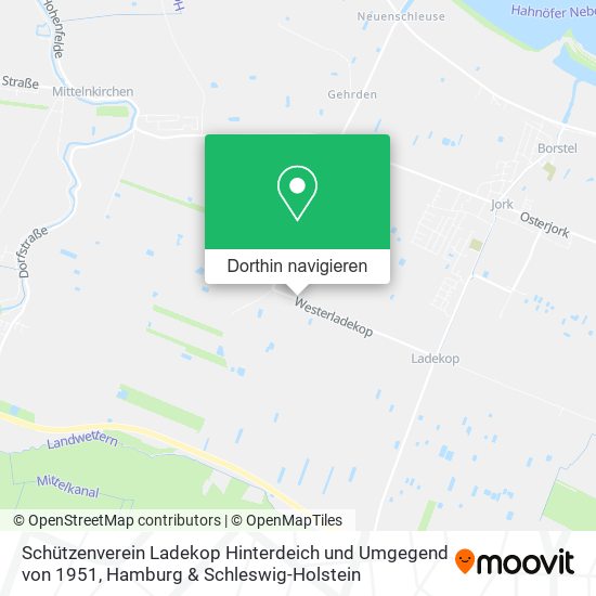 Schützenverein Ladekop Hinterdeich und Umgegend von 1951 Karte