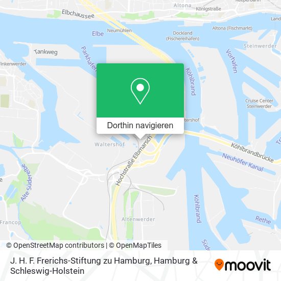 J. H. F. Frerichs-Stiftung zu Hamburg Karte