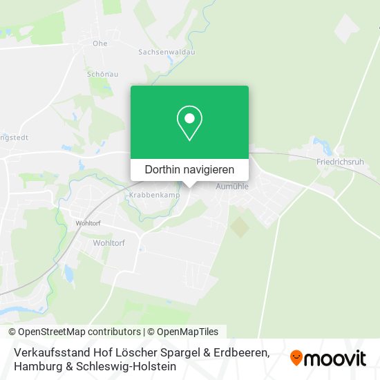 Verkaufsstand Hof Löscher Spargel & Erdbeeren Karte