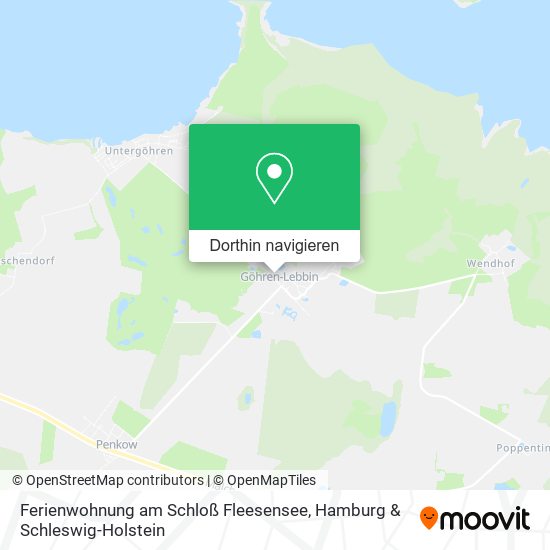 Ferienwohnung am Schloß Fleesensee Karte