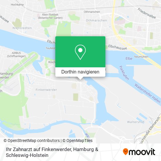 Ihr Zahnarzt auf Finkenwerder Karte