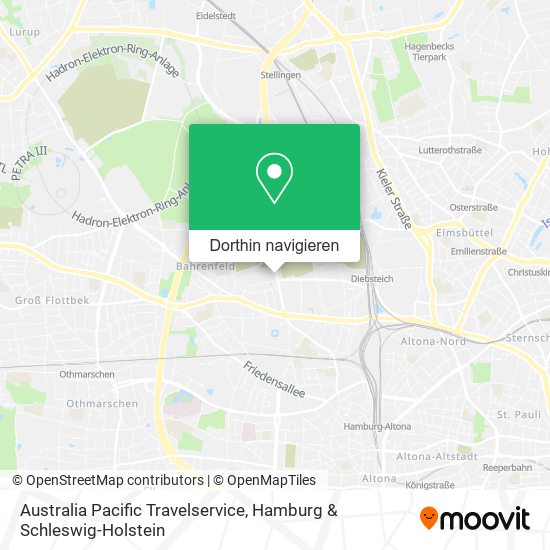 Australia Pacific Travelservice Karte