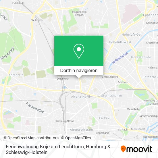 Ferienwohnung Koje am Leuchtturm Karte