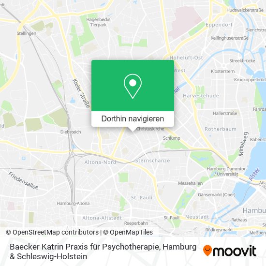 Baecker Katrin Praxis für Psychotherapie Karte