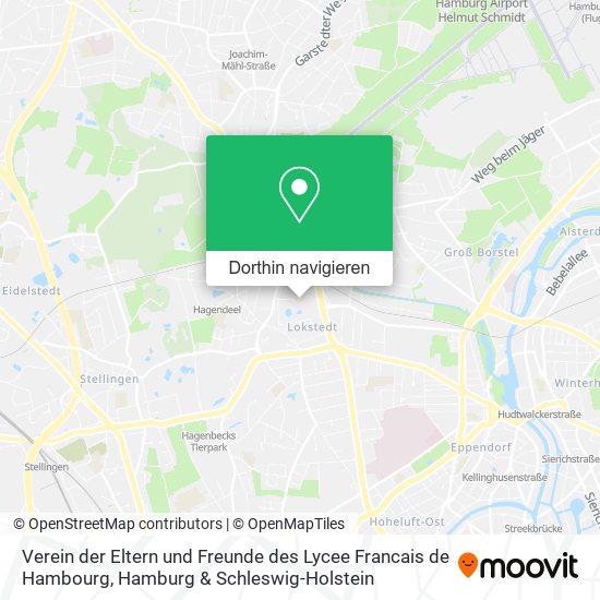 Verein der Eltern und Freunde des Lycee Francais de Hambourg Karte