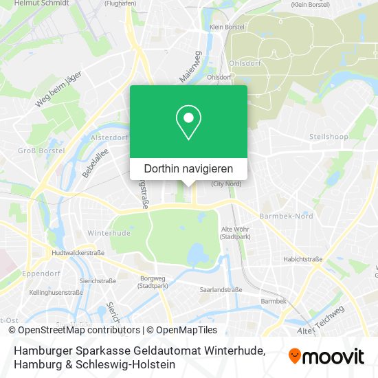 Hamburger Sparkasse Geldautomat Winterhude Karte