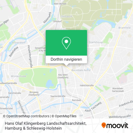 Hans Olaf Klingenberg Landschaftsarchitekt Karte