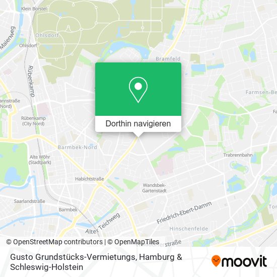 Gusto Grundstücks-Vermietungs Karte