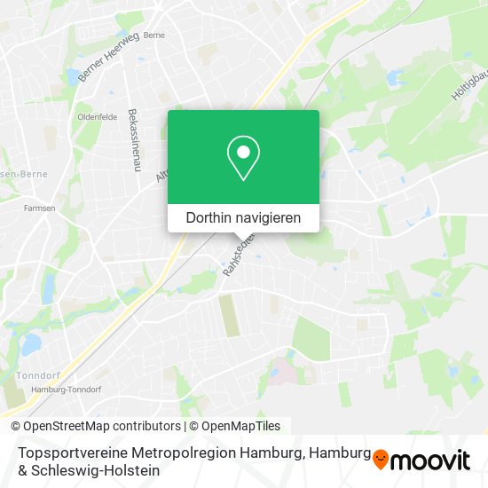 Topsportvereine Metropolregion Hamburg Karte