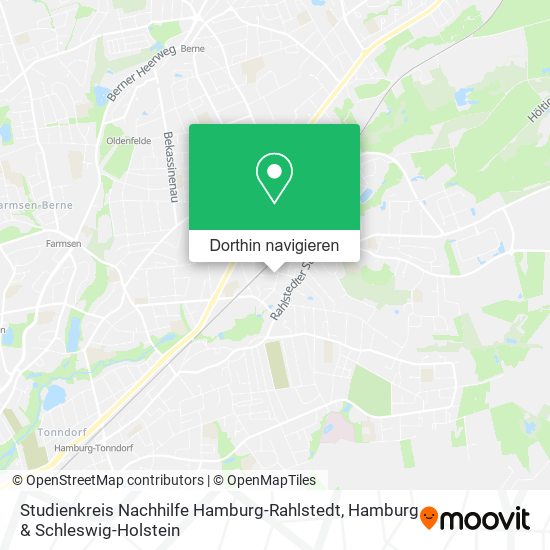 Studienkreis Nachhilfe Hamburg-Rahlstedt Karte